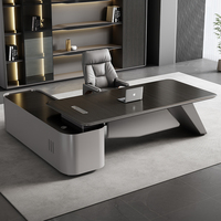 Escritorio Ejecutivo Moderno de Madera de Alta Calidad de 1.4 mm, Muebles de Oficina Modulares para Uso Comercial