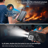 Nouveauté : Batterie solaire 16000mAh |   Chargeur d'urgence à manivelle, radio FM, haut-parleur, chargeur sans fil