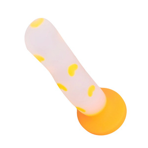BANSEY Dildo de Silicona Líquida Realista con Corazón Luminoso, Plug Anal con Base de Succión Manos Libres, Juguete Sexual Novedoso para Adultos - Product Image 2