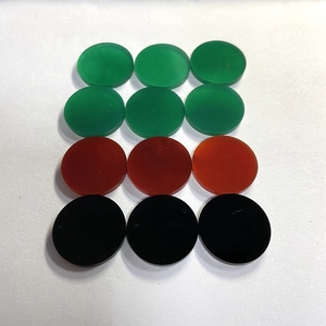 Flat 8mm đến 20mm tự nhiên màu xanh lá cây mã não đen <span class=keywords><strong>Onyx</strong></span> Đỏ Carnelian đĩa tốt đánh bóng đá vòng Plat - Product Image 2