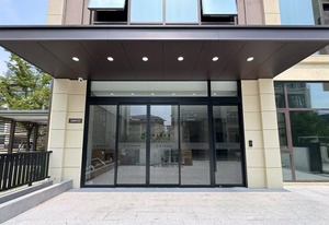 <span class=keywords><strong>Puerta</strong></span> <span class=keywords><strong>Corredera</strong></span> Automática Interior para Edificio de Oficinas con Vidrio y Marco de Acero Inoxidable, Diseño Moderno y Minimalista - Product Image 6