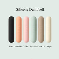 Haltères en silicone antidérapants légers, poids portables pour Pilates, Yoga, et entraînement à domicile