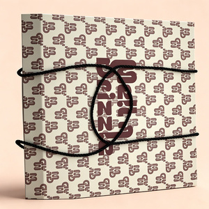Boîte cadeau en <span class=keywords><strong>chocolat</strong></span> avec monogramme découpé |   Beige & Marron Luxe pour offrir en cadeau et pour usage personnel - Product Image 5