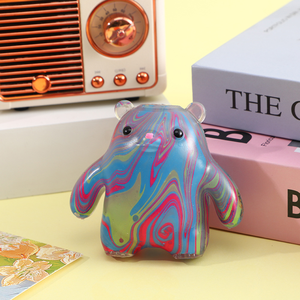 Fidget Factory Wholesale Marbled Swirl Bear Maltose Squeeze <b>Toy</b> TPR Material Perfect Stress-Relief Creative <b>Educational</b> <b>Toy</b> for - Product Image 4