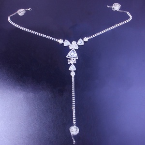 Cadena Corporal de Joyería de Moda con Borlas y Diamantes de Imitación Plateados para Mujer, Venta al por Mayor 2022, Regalo de Aniversario de Bodas - Product Image 3