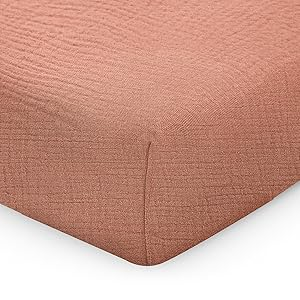 Drap-housse en mousseline de <span class=keywords><strong>coton</strong></span> 100 % doux et respirant pour enfants, écologique, imperméable, toutes saisons, pour lit bébé - Product Image 2