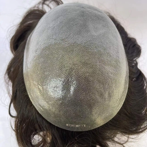 Custom V-Loop PU Skin Lace Front <b>Wigs</b> Hair System Toupee <b>Men</b> - Product Image 3