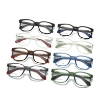 Monture de lunettes optiques carrées unisexe en TR90, bleu mat, légère, pour verres de prescription, style sport