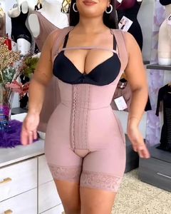 Mameluco moldeador de control de barriga con hebilla frontal Fajas colombianas Comrepssion Cuerpo completo Control de barriga <span class=keywords><strong>Faja</strong></span> de reloj de arena Perfecta - Product Image 4