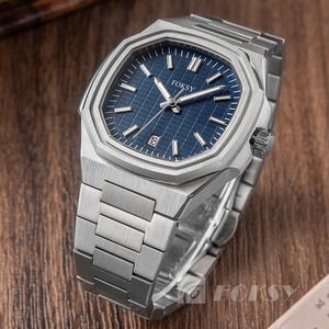 Reloj de Lujo de Cuarzo para Hombre con Caja Cuadrada, Fabricante al por Mayor, de Acero Inoxidable y con Logotipo Personalizado - Product Image 6