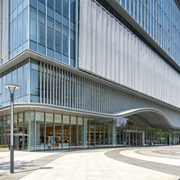 SAFS - Muro Cortina de Vidrio con Estructura de Acero Ligero con Servicios de Soldadura y Corte para Fábricas y Edificios de Oficinas
