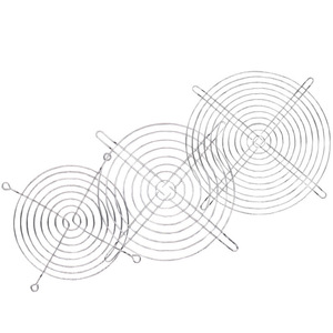 Grille de protection anti-poussière en métal pour ventilateur 120 150 200MM, en fil de fer argenté, pour pièces de ventilateur de ventilation - Product Image 1