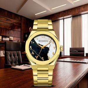 Reloj de Lujo para Hombre, Fabricado en China, con Esfera de Acero Inoxidable, Números Arábigos, Logotipo de Diseñador, Movimiento de Cuarzo - Product Image 2