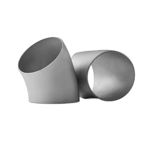 Nhà Máy <span class=keywords><strong>ASTM</strong></span> <span class=keywords><strong>B363</strong></span> Lớp <span class=keywords><strong>2</strong></span> Tinh Khiết Titan 45 Độ Ống Khuỷu Tay Hợp Kim Titan Liền Mạch Ống Khuỷu Tay - Product Image 3