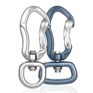 JRSGS אור משקל אבזר אלומיניום Carabiner מסתובב רב תפקודי כלי 16-25mm טבעת 3kN מסתובב וו עבור כלב רצועה - Product Image 1