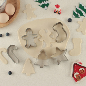 Hersteller <span class=keywords><strong>TKT</strong></span> TKT20260528 5-teiliges DIY Backwerkzeug-Set Edelstahl Mini Lebkuchenmann Stern Fondant Kuchen Keks Ausstechformen - Product Image 4