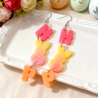 Moules en résine époxy silicone, moules lapin, œuf, papillon, fleur pour la fabrication de porte-clés, bijoux, pendentifs, boucles d'oreilles DIY