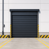 Volet roulant en acier expansé de 120 mm, moderne, pour extérieur, industriel, à très grande portée, porte de garage automatique électrique en PU