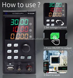 Myami 30V 10A lập trình có thể điều chỉnh băng ghế dự bị phòng thí nghiệm <span class=keywords><strong>LED</strong></span> hiển thị 110V220V AC để DC chuyển đổi cung cấp điện cho điện thoại di động sửa chữa - Product Image 2