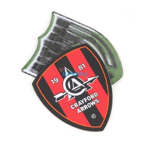 Trung Quốc Giá Rẻ Hơn Trường Đại Học Đồng Phục Quần Áo Dệt Tùy Chỉnh Bóng Đá Logo Thêu Patches - Product Image 4