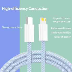 Cavo USB <span class=keywords><strong>A</strong></span> <span class=keywords><strong>a</strong></span> Tipo <span class=keywords><strong>C</strong></span> per Ricarica Rapida e Trasferimento Dati, Caricabatterie per Telefono Cellulare con Treccia in Nylon per iPhone, Samsung, Xiaomi, MacBook - Product Image 4