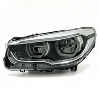 Pièces automobiles SJC, phare pour BMW Série 5 GT-F07, phares Angel Eye jaunes et blancs, feux de jour à LED, assemblage 10-17