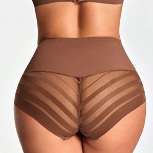 Ladymate ODM/OEM Ropa Interior Moldeadora Para Mujer Women <strong>High</strong> <strong>Waist</strong> Shaper Panty Mesh Patchwork <strong>High</strong> <strong>Waist</strong> Shaper <strong>Underwear</strong> - Product Image 6