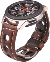 Montres de luxe Lionorm Bracelet en cuir pour hommes 20/22/24 mm Vintage Hollow Racing Sport Bracelets de montre en cuir de veau Rally Straps