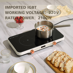 Đa Chức Năng Microcrystalline Bảng Điều Chỉnh Cảm Ứng + Núm Chuyển Đổi Chế Độ Điều Khiển Lẩu Đôi Burner Cảm Ứng Nồi - Product Image 3