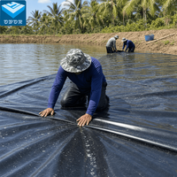 Matériau de géomembrane OBOR pour les étangs à poissons et crevettes en Oman
