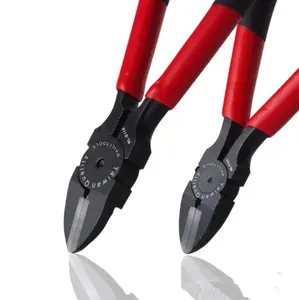 Japanese style 5 6 inch steel edge nozzle diagonal cutting pliers with PVC handle