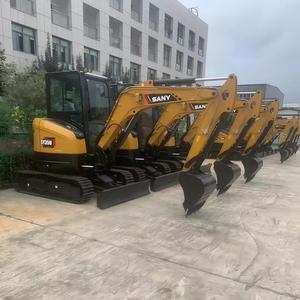 Mini-excavatrice SANY SY35U d'occasion à braquage zéro, 3,5 tonnes, avec moteur Yanmar 3TNV88F, pour travaux de jardinage et d'aménagement paysager - Product Image 1