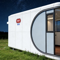 Maison capsule écologique, hôtel modulaire préfabriqué en conteneur, design moderne pour villa, école, parc, fournisseur en gros