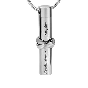 Joyería de cremación de acero inoxidable mascota/cenizas humanas <span class=keywords><strong>para</strong></span> <span class=keywords><strong>siempre</strong></span> hermano colgante cilíndrico joyería conmemorativa colgante urna collar - Product Image 1
