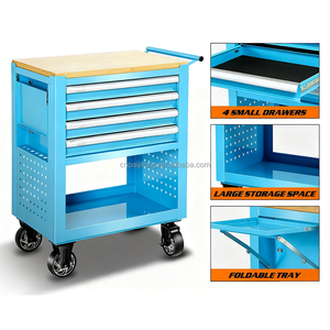 Hội thảo công cụ lưu trữ ngăn kéo công cụ tủ nhà để xe công cụ Xe đẩy bằng gỗ đầu tủ hộp công cụ với bánh xe - Product Image 4