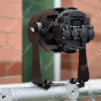 Projecteur PAR COB ZY 250W étanche IP68 RGBALC 6-en-1, connectable, avec contrôle DMX512, écran OLED, en alliage d'aluminium pour DJ/mariages/thèmes