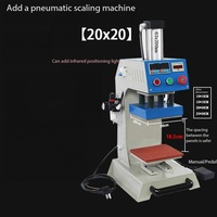 Presse à transfert thermique pneumatique pour la production de décorations sur plusieurs types de tissus et vêtements