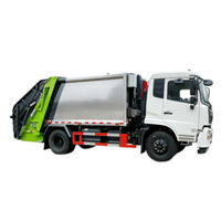 Camion à ordures compacteur Dongfeng Kinland 12CBM à benne arrière, véhicule de collecte des déchets et de compactage sanitaire