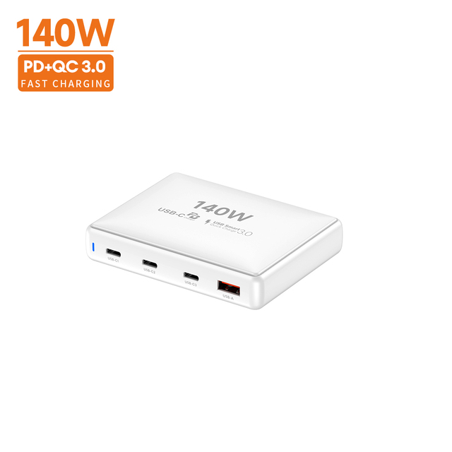 PD3.1 140W GaN Desktop Charger 150W USB C Laptop Charger with USB-C for Apple Laptop Phone Switch
