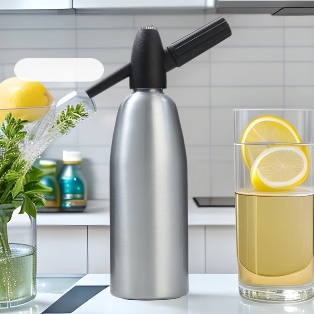 Soda Siphon Soda Water Maker Aluminum Bar Beverage Accessories Sustainable Soda Water Making Machine