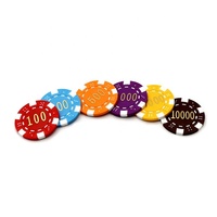 Jetons de poker professionnels de casino du Texas en plastique ABS de haute qualité, vente en gros, 40 mm