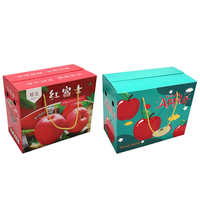 Boîte Cadeau Fruits en Carton Recyclable avec Gaufrage, Revêtement UV, Lamination Brillante/Mate, Option de Conception Personnalisée, Emballage Alimentaire