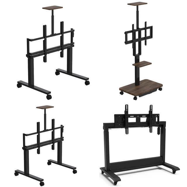 Mobile Tv Stand With Tilt Tv Mount for 55-90 Inch Mobile Stand Forintera Tive Flat Panel