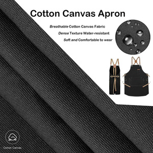 Tabliers de cuisine personnalisés en toile noire pour femmes et hommes, pour chefs, grillades, restaurants, bars, boutiques, cafés, salons de beauté et de manucure, uniformes - Product Image 6