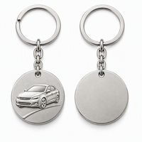 Porte-clés métallique personnalisé avec emblème de véhicule, logo sur mesure, vente directe d'usine, fabricant de cadeaux en gros