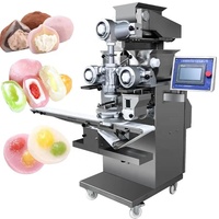 Machine automatique d'encrustation et de remplissage de biscuits et desserts, équipement de fabrication de mochi et de crème glacée pour boulangerie
