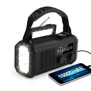Tienda en línea Venta caliente Radio solar Radio meteorológica portátil Cargador de teléfono Banco de energía con linterna LED - Product Image 6
