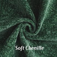 Housse de coussin carrée en chenille polyester texturée, douce et confortable
