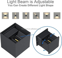 Lampe murale LED en aluminium 6W avec diffuseur en polycarbonate IP65 AC85-265V pour une utilisation en extérieur et en intérieur