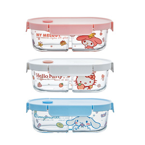 Contenants de stockage alimentaire en verre hermétiques au design unique avec couvercles, adaptés au <span class=keywords><strong>congélateur</strong></span> et au four, compatibles micro-ondes, transparents comme du cristal, réutilisables et hermétiques - Product Image 2
